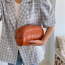 여성용 화장품수납 메이크업 가죽 파우치 비비크림 유행 여학생 선물