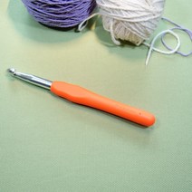 실리콘 손잡이 모사용 뜨개질 코바늘 1개(평일 오후 3시 주문 건까지 당일 발송됩니다.), 1개