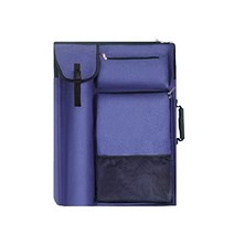 TreochtFUN 아트 포트폴리오 케이스 18 X 24 백팩 토트백 포함 미디엄 크기 그레이 229559, 블루