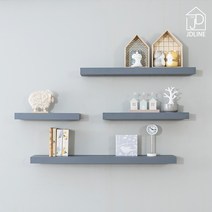 30T 무지주 벽선반 심플 인테리어선반, 그레이