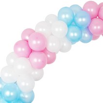 풍선아치 만들기세트 [12종] 풍선150개+물통2+폴대1, 추가11 핑크앤아주르 펄풍선 [풍선만] 150개