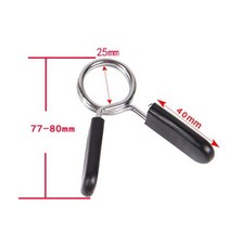 홈짐 1pc 무게 덤벨 잠금 표준 스프링 칼라 클램프 25mm 바벨 클립 체육관 리프팅 키트, 01 1pc