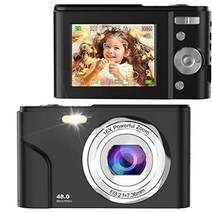Animdreti 디지털 카메라 오토 포커스 디지털 카메라 3600 만 화소 1080P 녹화 8MP CMOS 센서 탑재 손떨림 보정 광학 16 배 줌 다기능 얼굴 검출 3 연사 2.44 인치 IPS 액정 패널 부속 아이 카메라 컴팩트 디지털 카메라 학생 초보자 (블랙)