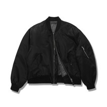 JEMUT 리치 오버 MA-1 자켓 블랙 YHJK2269 Reach Over MA-1 Jacket Black YHJK2269