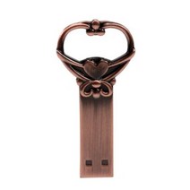 열쇠 USB 하트장식 연인 선물 유에스비 메모리 예쁜 특이한 USB 4GB-64GB, B, 4GB