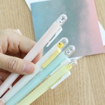 우주선 귀여운 동물 캐릭터 볼펜 4종 [특이한 신기한 예쁜볼펜 판촉 펜 국산], 토끼