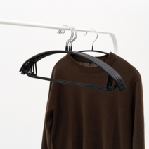 리빙오보제 논슬립 어깨뿔방지 PVC 상의/하의 옷걸이, 10p