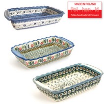 [폴핸키] 폴란드그릇 - 파이_스테이크 베이킹 오븐용기 오븐그릇, 블루마린