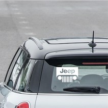 지프 로고 데칼스티커 캠핑카 여행카 꾸미기 귀염뽀짝 가림용 신차선물 오프로드, 소형, 레드