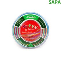 슈퍼 다이니마 5색 바다 합사 낚시 줄 100m 4호