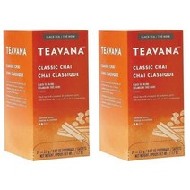 Teavana 티바나 스타벅스 클래식 차이 블랙티 Classic Chai Black Tea 1.7oz(48g) 24개입 2팩