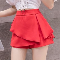 핑크치마 컷팅 리본 롱스커트 코디 A라인치마 이너 언발 플레어 스커트 A롱 화이트 핫핑크
