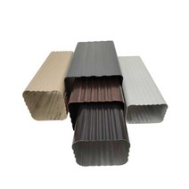 선홈통 선홈통처마 빗물받이선홈통 홈통 지붕빗물받이, 알루미늄50x80사각빗물관두께1.0mm갈색