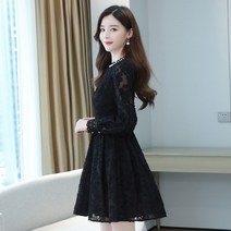 kirahosi 키라호시 레이스 바닥 드레스 봄 가을 겨울 새로운 짧은 양털 안감 코트 A19FW8