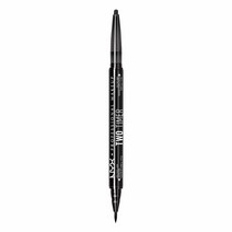 NYX PROFESSIONAL MAKEUP Two Timer 듀얼 엔드 아이라이너 펜슬 제트 블랙