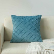 제이와씨 벨벳 소파 쿠션 커버 45X45