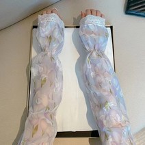 JINYOUQIAN 여성 팔토시 여름 토시 쿨토시 여름레이스토시, 퍼플