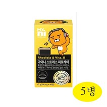 마이니 스트레스케어비 홍경천 활력 에너지 비타민 B1 B2 B12 나이아신 엽산 비오틴 스트레스 피로 비타민영양제 건강기능식품 일동제약, 5병, 60정