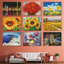 보석십자수 DIY 비즈 보석 캔버스 액자형 40x50 큐빅 인테리어, 쿠팡 A-029