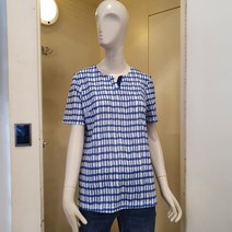 PAT 피에이티 여성 여름 프린트 변형 라운드넥 반팔 티셔츠 1H-45332 800