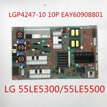 LG 55LE5300 전원 공급 장치 용 eay608801 LGP4247-10 10P TV 플레이트 카드 전문 액세서리, 한개옵션1, 01 power supply