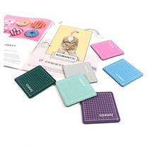 PVC 미니 커팅 매트 칼라 고무판 깔판 보드 조각 작업대 다꾸 공예 작업 패드 8x8, D 민트