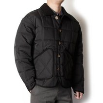 골덴 카라 포켓 포인트 패딩자켓 남자 짧은 단추 자켓