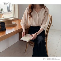 블라우스 패션 프린지 반팔 센티멘탈 상의 서양식 셔츠 퓨어 뉴타임즈 C23 A373O134