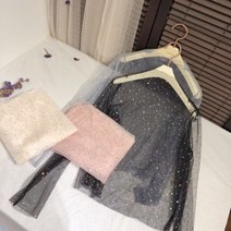 스팽글 블라우스 레이스 파티 댄스복여성 티셔츠 투명 메쉬 탑스 긴 쉬어 슬림 넥 밝은