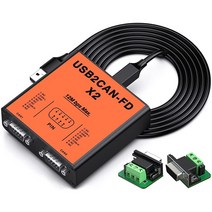 USB2CANFD-X2 USB - 듀얼 채널 CANFD 컨버터 라즈베리 파이4/파이3B+/파이3/파이 제로(W)/젯슨 나노/팅커 보드/PC용 윈도우 리눅스 소프트웨어 및 API 제