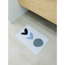 Beliver 빨아쓰는 소프트 규조토 발매트 플랑 주방 욕실, 03. 플랑 블루