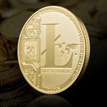 [해피드림스토어] 라이트코인 데코 기념장식주화 가상암호화폐 Litecoin, Silver