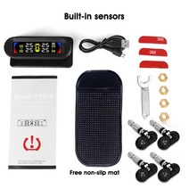 자동차 tpms 도구 지능형 태양열 색온도 경고 센서 타이어 압력 4 센서 내부 또는 외부 센서 액세서리, 내부 센서