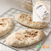 인도에서 화덕으로 구운 통밀 피타브레드 6개입 무료 냉장포장, 420g, 1개