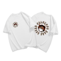 아메카지스타일 클래식 HIPHOP t셔츠 여성 여름 디자인감각 보이핏 볼륨 와이드 루즈핏 트렌드 반팔 상의