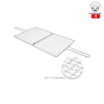 스텐영업용겹석쇠 숯불갈비구이불판 겹석쇠스텐생선구이그릴대사각: RFGELI 써밋커머스 빠른배송 +50001713 사각석쇠 초벌구이, Cajn 본상품선택