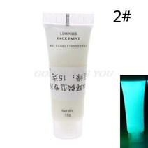 비누염료 블랙 라이트 페이스 페인트 메이크업 다크 리퀴드 야광 안료 무독성, [02] 2