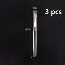 3 개 휴대용 실리콘 립 브러쉬 글로스 어플리케이터 다기능 메이크업 먼지 캡 립스틱 화장품 도구, flesh color 3pcs, CHINA