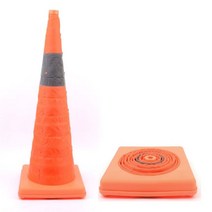 대형 접이식 이동 휴대 칼라 라바 콘 꼬깔 도로 공사 보수 현장 사고 방지
