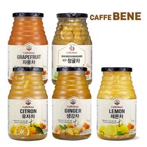 카페베네 과일청 5종 1병(1kg) /tea/에이드/홈카페, 단품, 선택:3. 과일청(청귤) 1kg 1병