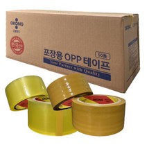 오공 경포장 중포장 OPP 박스테이프 청테이프 투명 국내산 수입산 아크릴 러버, 오공국산중포장(러버/투명) 80m(40개) 개별포장X
