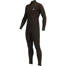 Billabong 남성 32 Absolute Back Zip Wetsuit 성인, Black Hash, Large