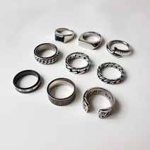 코코로맨틱 남자 반지 써지컬스틸 명품 스타일 9종