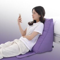 우리하루 프리즘 논슬립 삼각 등받이쿠션 M, 딥블루