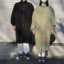 남녀공용 트렌치 오버핏 롱 야상 (3color)