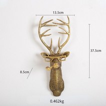 골동품 인테리어 소품 빈티지 앤틱 옛날 물건 홈 공예 동물 인형 실내 사슴 쥐 곰 동상 늑대 벽난로 수지 토끼 벽 악센트, 다크 카키