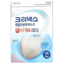 크리넥스 데일리 방역 마스크 KF94 대형 1입, 1개입, 20개
