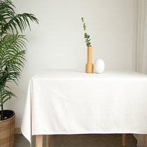 [코티지]감성 광목 방수테이블보 캠핑용 방수식탁보, 화이트, 방수테이블보(220x150)
