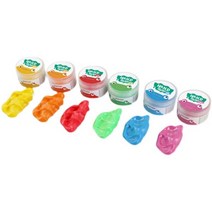감각 통합 훈련 퍼티 6종 세트 강도 색상 별 강도 다름 Therapy putty 고무 찰흙 퓨티 작업 치료 교구, 6종세트