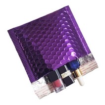 TailStar 안전봉투 50PCS 홀로그램 금속 버블 메일러 글 래 머 실버 음영 호 일 쿠션 웨딩 가방 패딩 봉투, [16] Purple15x13cm